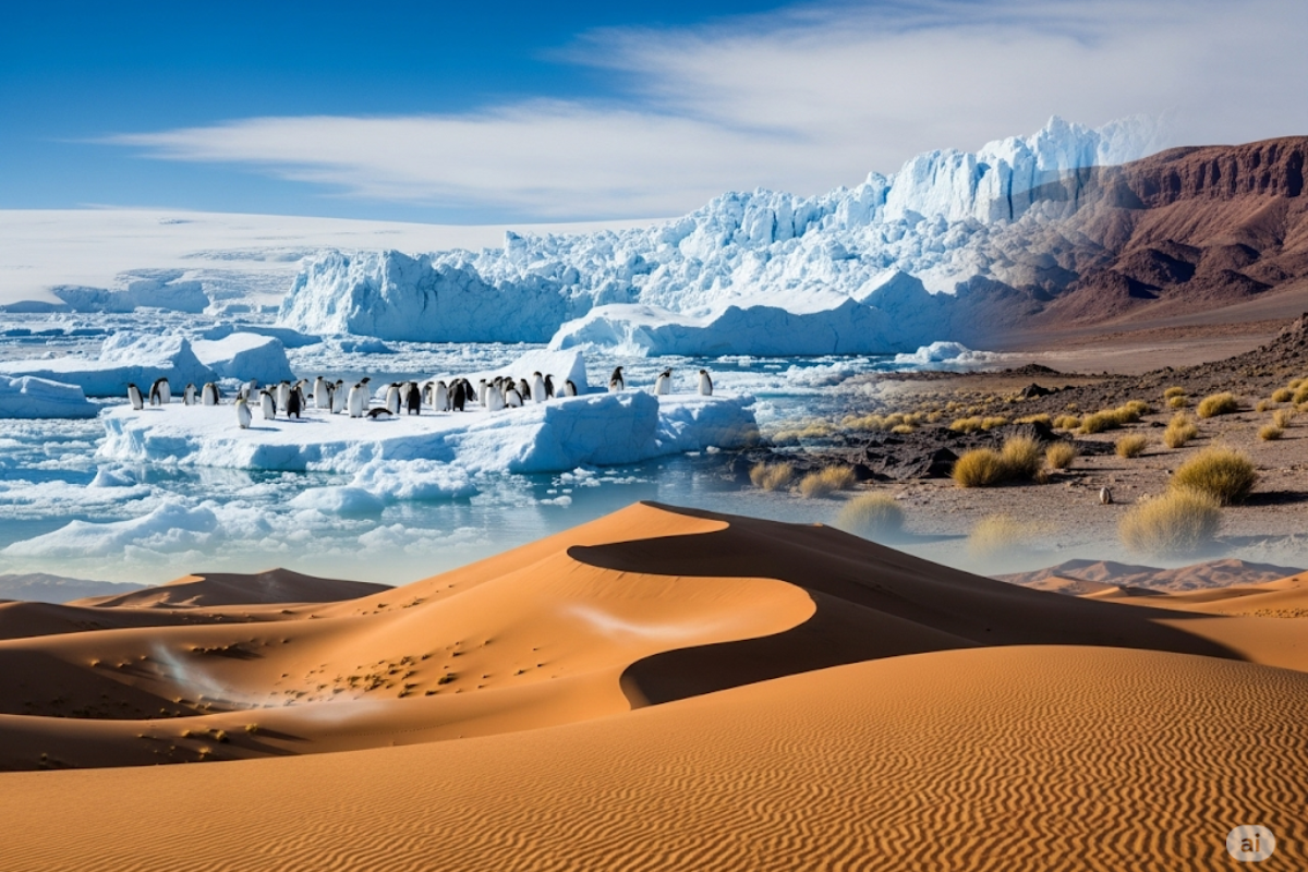 O ponto mais seco da Terra? 🥶 Não é Saara nem Atacama! Descubra os Vales Secos da Antártica e suas condições extremas.