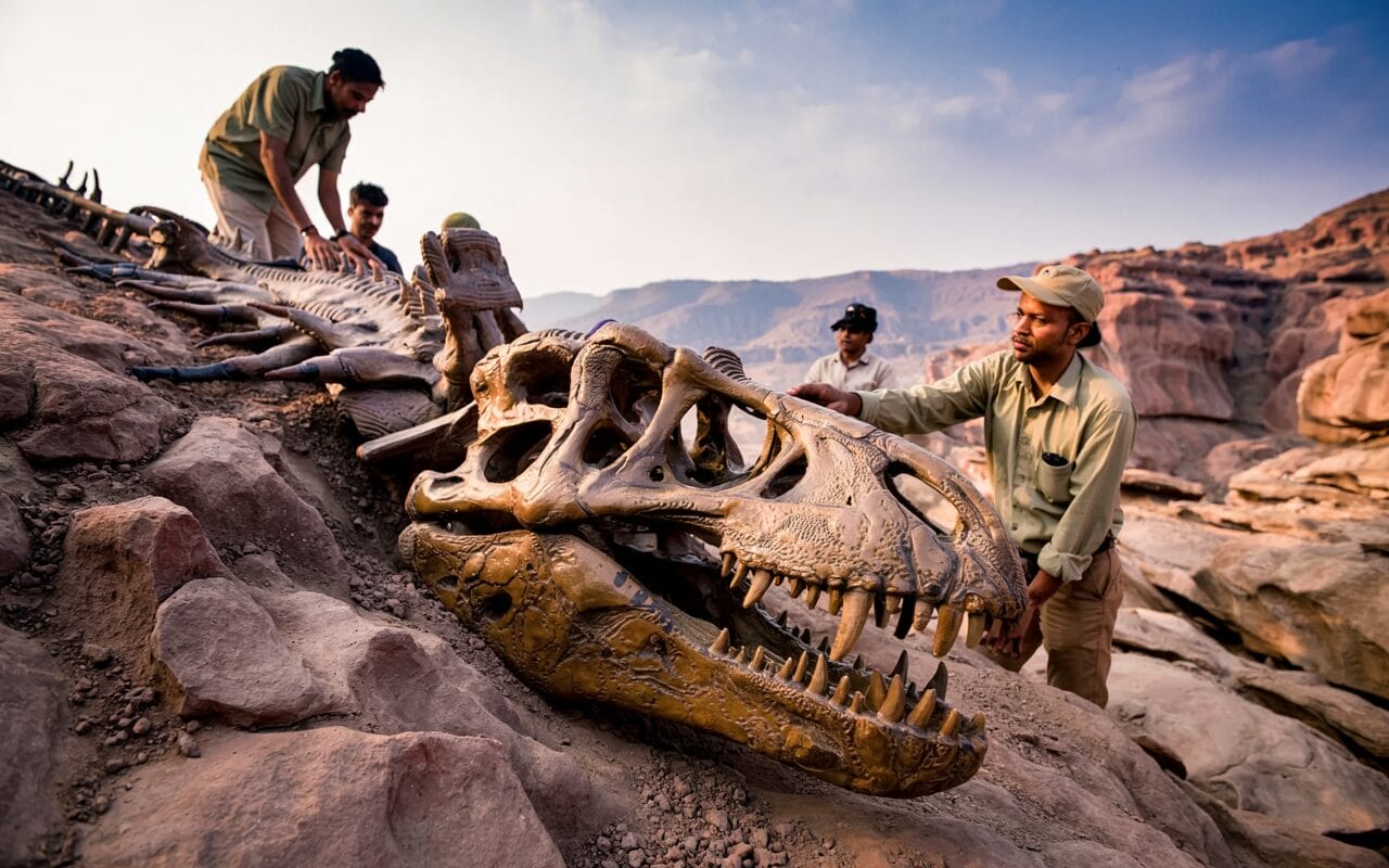 Pesquisadores descobrem fóssil de nova espécie de dinossauro carnívoro na Índia