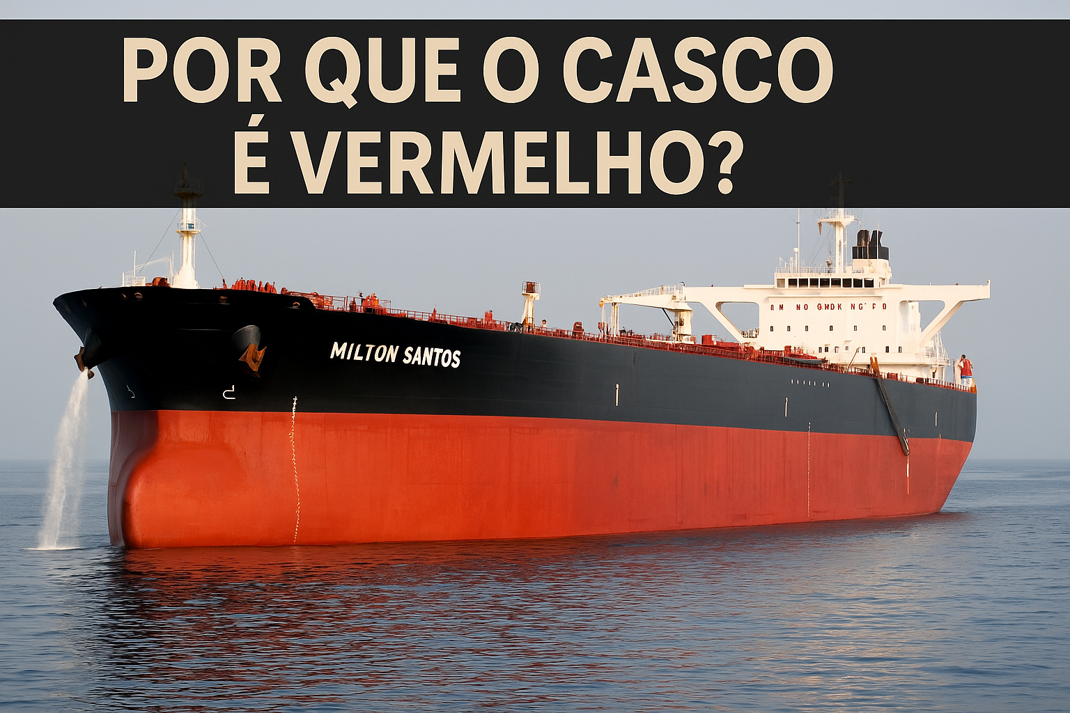 Por que o casco de muitos navios é pintado de vermelho Entenda os motivos e as embarcações que adotam essa cor