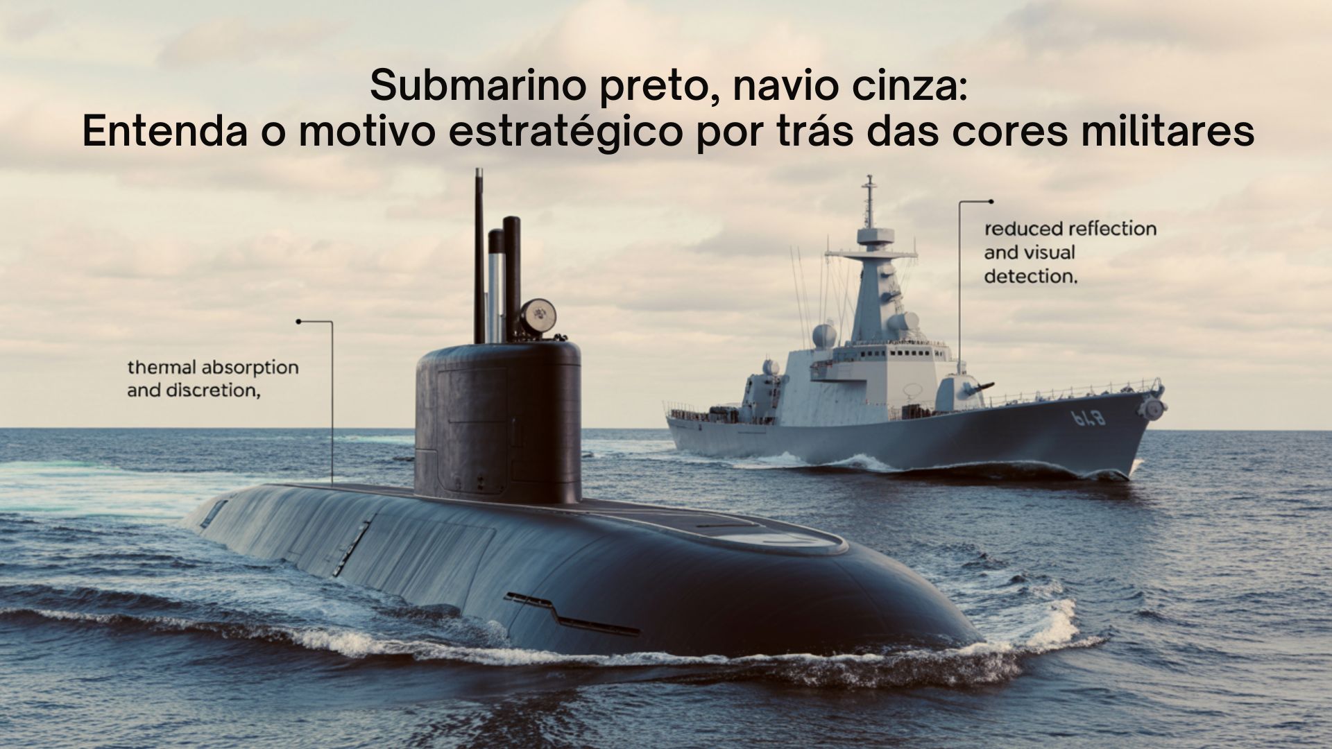 Por que submarinos são pretos e navios de guerra são cinza - A cor vai muito além da camuflagem