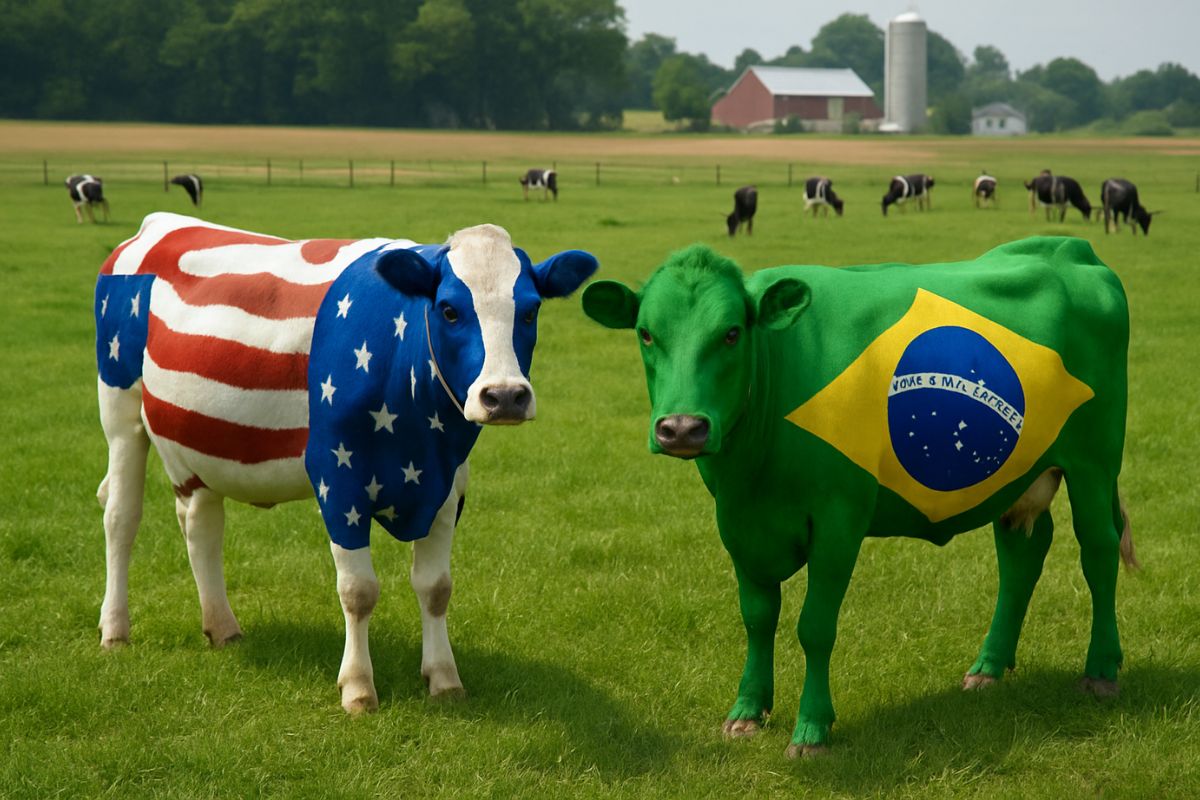 A produção leiteira nos Estados Unidos é modelo, mas funcionaria no Brasil?