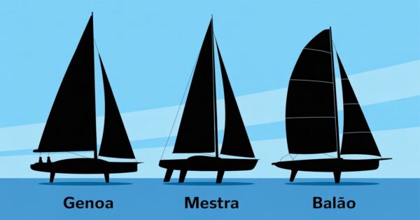 Quais são os tipos de vela e para que servem - genoa, mestra e balão têm funções diferentes conforme o vento e a rota