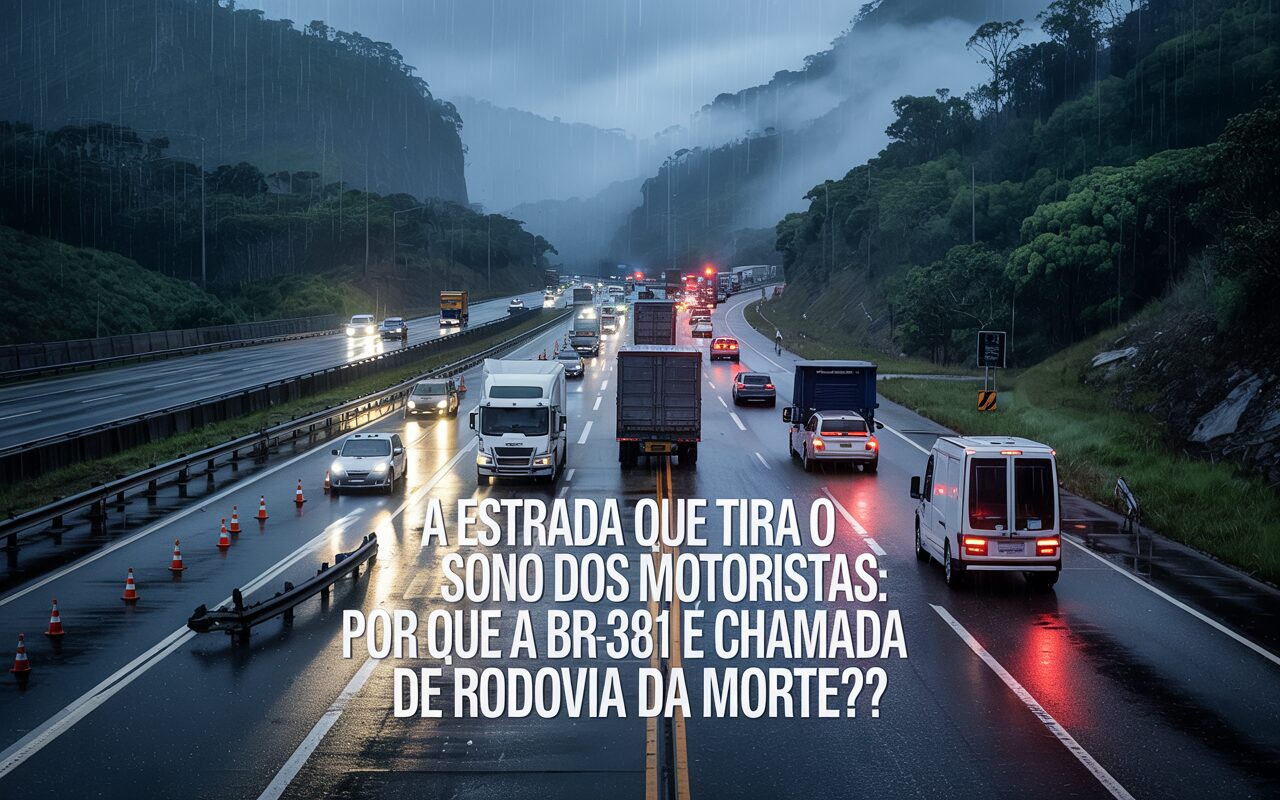 Rodovia da morte considerada uma das mais perigosas do Brasil, a BR-381 assusta motoristas