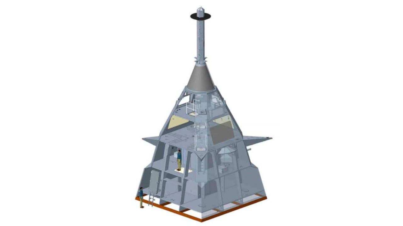 Mástil construido por Saab