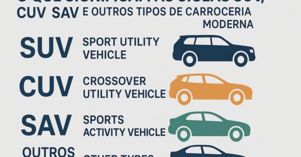 O que significam as siglas SUV, CUV, SAV e outros tipos de carroceria moderna