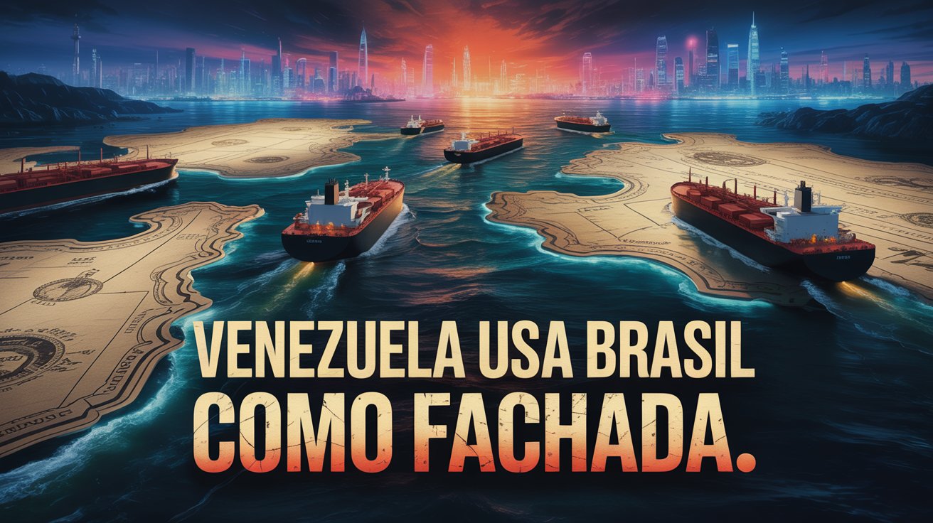 Venezuela usa o Brasil como fachada para exportar petróleo à China, burlando sanções dos EUA e alterando dados para esconder a origem do produto.