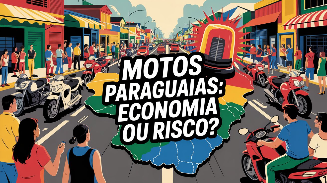 Brasileiros buscam motos até 50% mais baratas no Paraguai, mas enfrentam riscos legais e burocráticos que podem complicar a economia esperada.