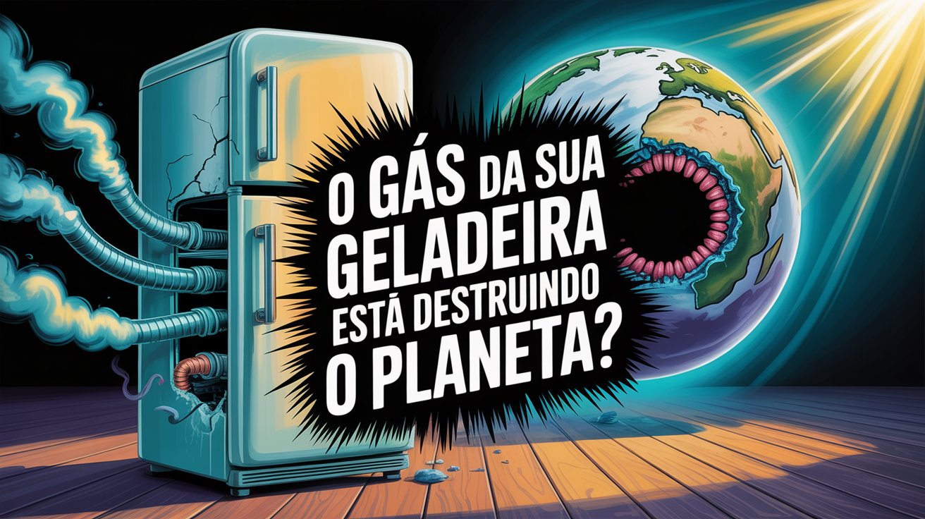Como o gás da geladeira virou vilão ambiental, causou um buraco no ozônio e foi banido do mundo todo? Entenda esse mistério do cotidiano!