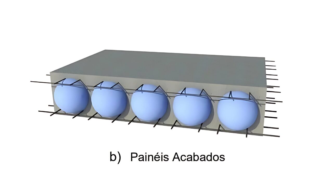 Losa Bubbledeck en paneles acabados