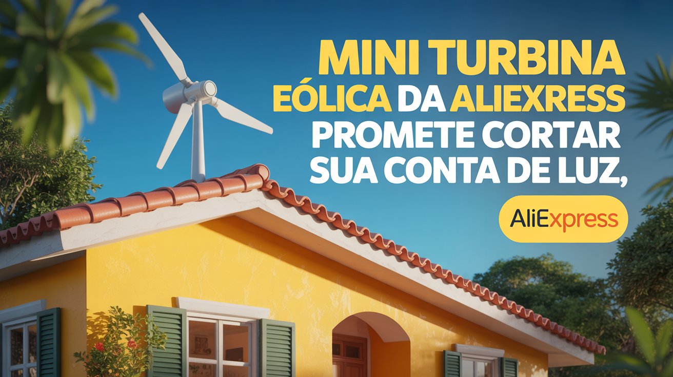 Descubra como uma mini turbina eólica bivolt de 5000w pode reduzir sua conta de luz, gerar energia limpa e proporcionar independência energética!