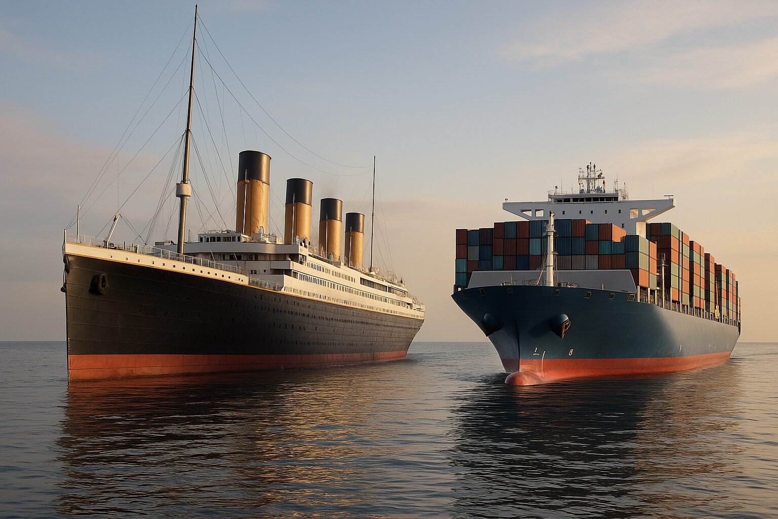 Titanic, aço, navios, navios modernos