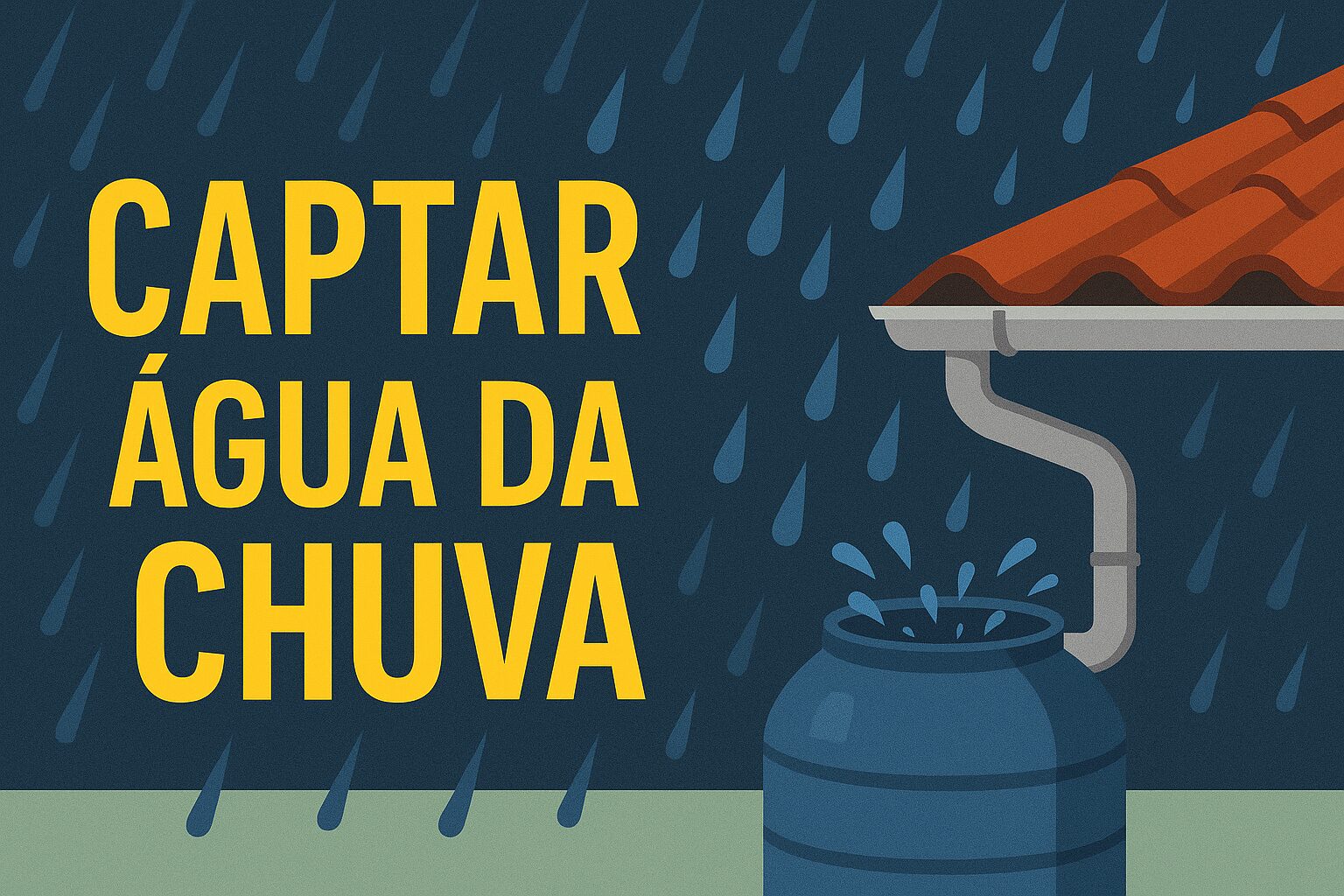 sistema de captação de água da chuva, água da chuva