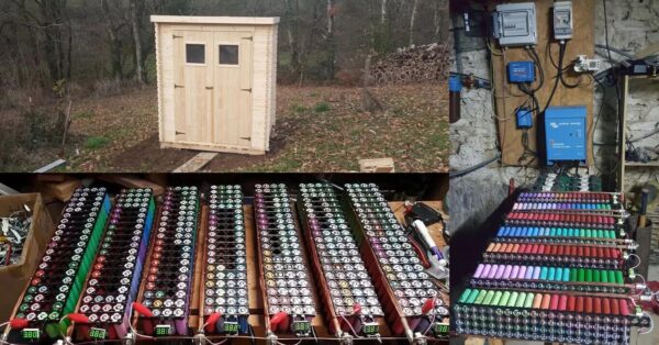 Morador usa mais de 1.000 baterias de laptops para gerar energia em casa há oito anos — e virou referência em soluções caseiras de baixo custo