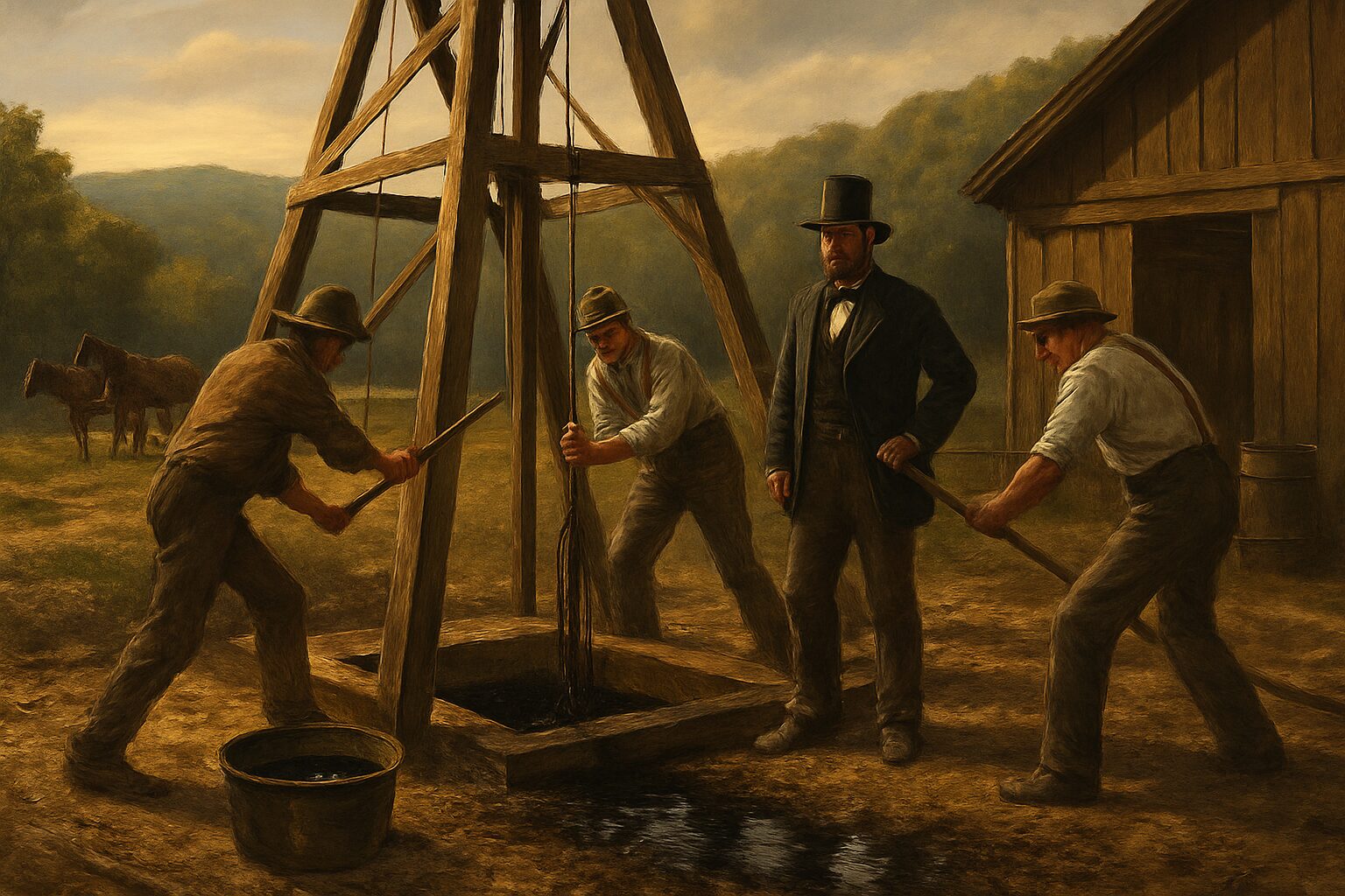 Descoberta, Petróleo, Poço de Petróleo