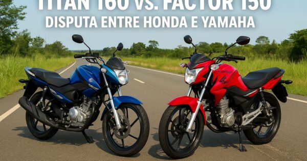Yamaha Factor 150, Honda Titan 160, Teste de consumo