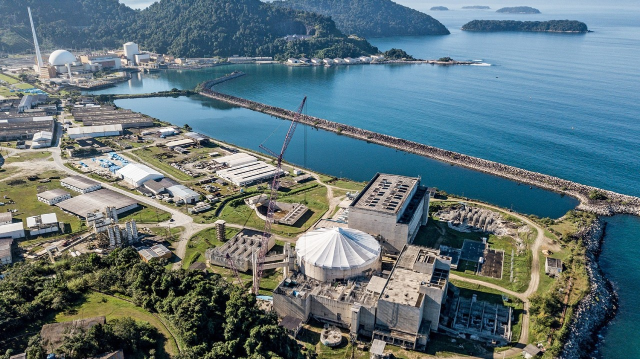 La central nuclear Angra 3 es un proyecto antiguo y considerado estratégico para la matriz energética brasileña.
