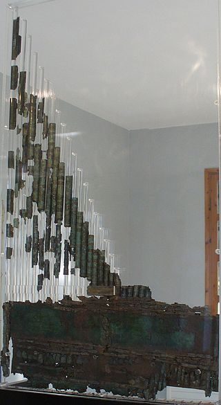 Hidraúlo, siglo I a.C., Museo Arqueológico De Dion, Grecia. Foto: Wikipedia