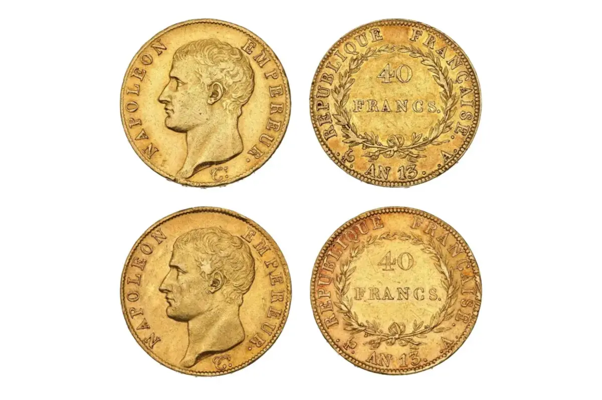 Mordas de ouro, Moedas, Coleção