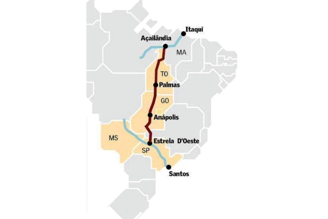 La Ferrovia Norte-Sul es un proyecto de 30 años que en 2025 finalmente se conecta al Puerto de Santos, pero con cuellos de botella