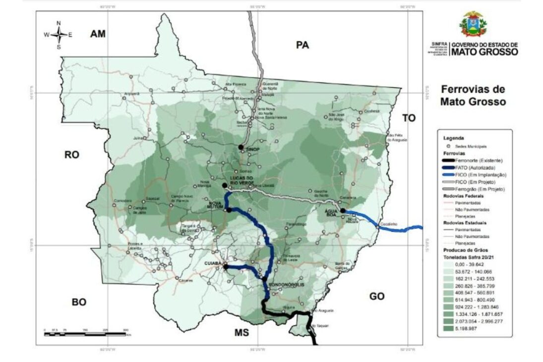 La Rumo tiene el derecho de operar la Ferrovia Norte-Brasil por 90 años, hasta 2079, y ahora invierte R$ 15 mil millones en su expansión hacia el corazón del agro