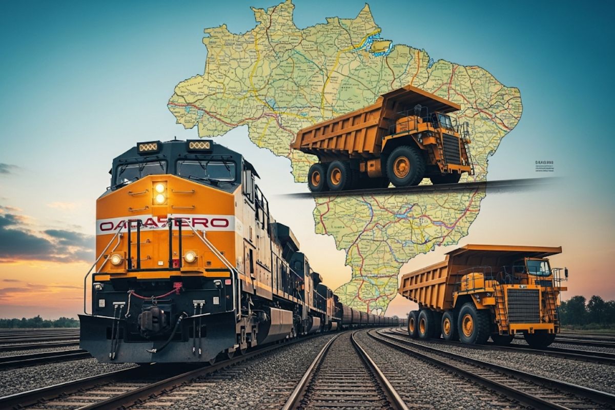 A FICO Tramo 1, nova ferrovia do Centro-Oeste em plena construção, que conectará o agronegócio a portos por 383km e representa um investimento de R$2,7 bilhões pela Vale