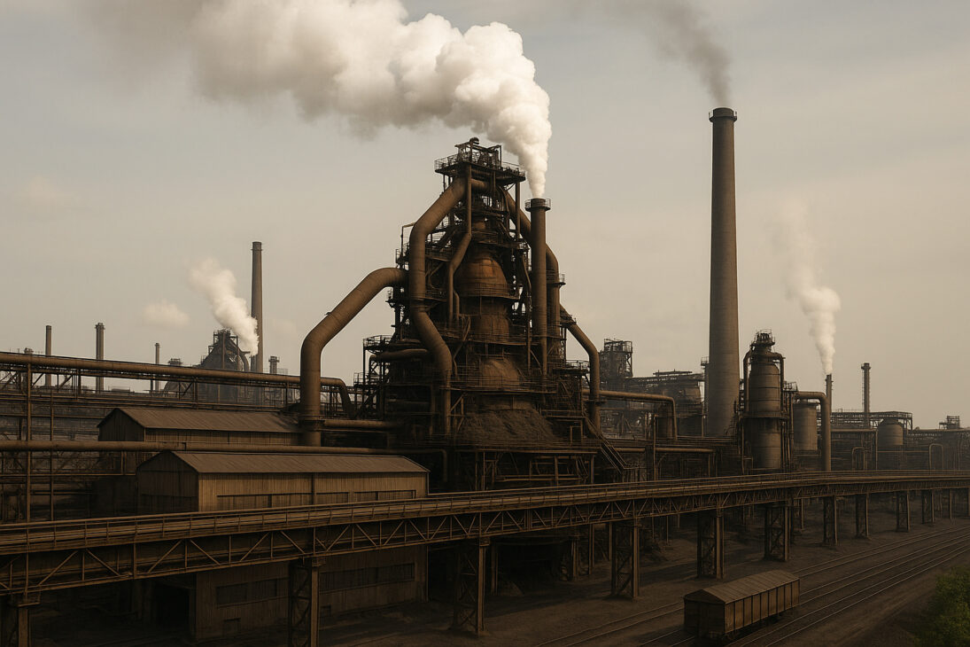 Cómo es un Alto horno. Fuente: IA.