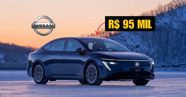 Nissan lança sedã elétrico com preço acessível, direção autônoma e 625 km de autonomia, mas só está disponível com esse valor na China.