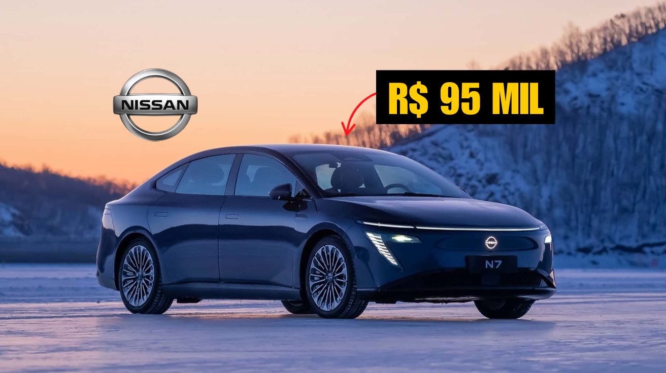 Nissan lança sedã elétrico com preço acessível, direção autônoma e 625 km de autonomia, mas só está disponível com esse valor na China.