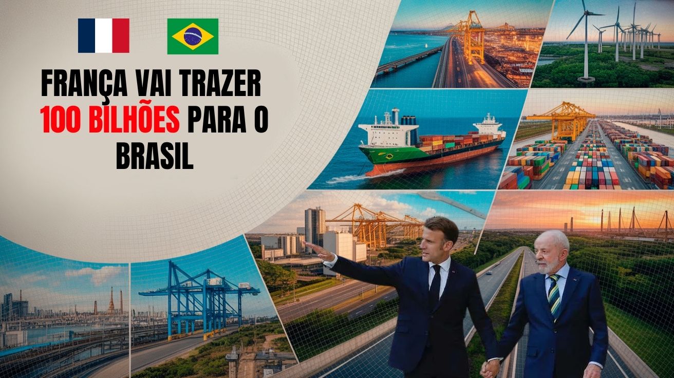 R$ 100 bilhões em investimentos franceses chegam ao Brasil para revolucionar energia, transportes e indústria, impulsionando o crescimento econômico.