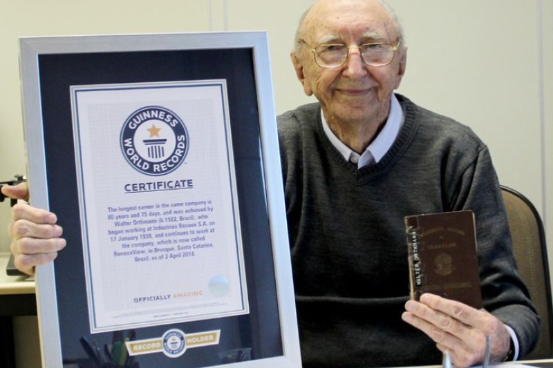 ¡La carrera más larga en la misma empresa es un récord mundial brasileño! Conozca a Walter Orthmann, 86 años de lealtad y sus lecciones de vida