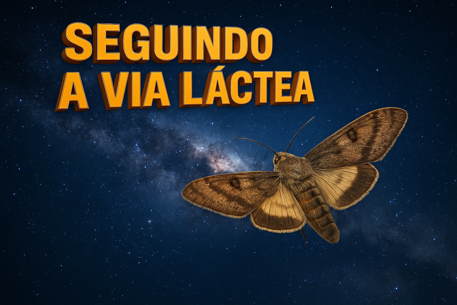 Mariposa australiana seguindo a Via Láctea durante migração noturna