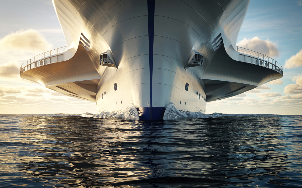 Conheça o estabilizador que garante o equilíbrio do maior navio de cruzeiro do mundo, que pesa 350 toneladas, tem o tamanho de um avião comercial e custa milhões de dólares