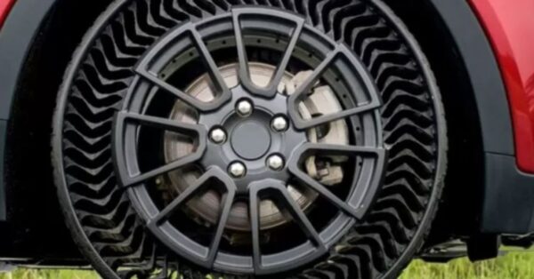 Conheça os pneus sem ar da Goodyear que não furam, duram mais e já estão sendo testados