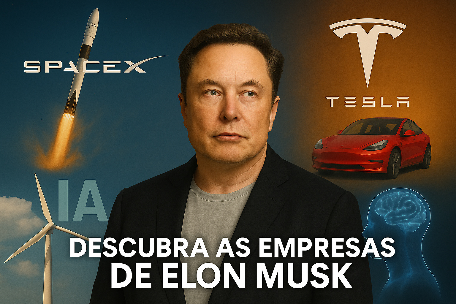 Elon Musk, empresas de Elon Musk, Musk, inteligência artificial.