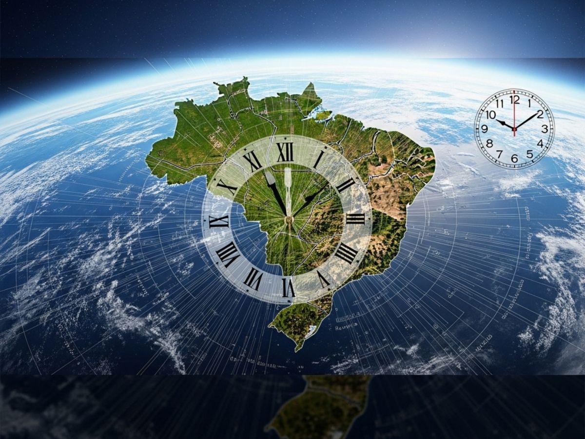 Brasil: o único país da América do Sul com quatro fusos horários e suas dimensões continentais
