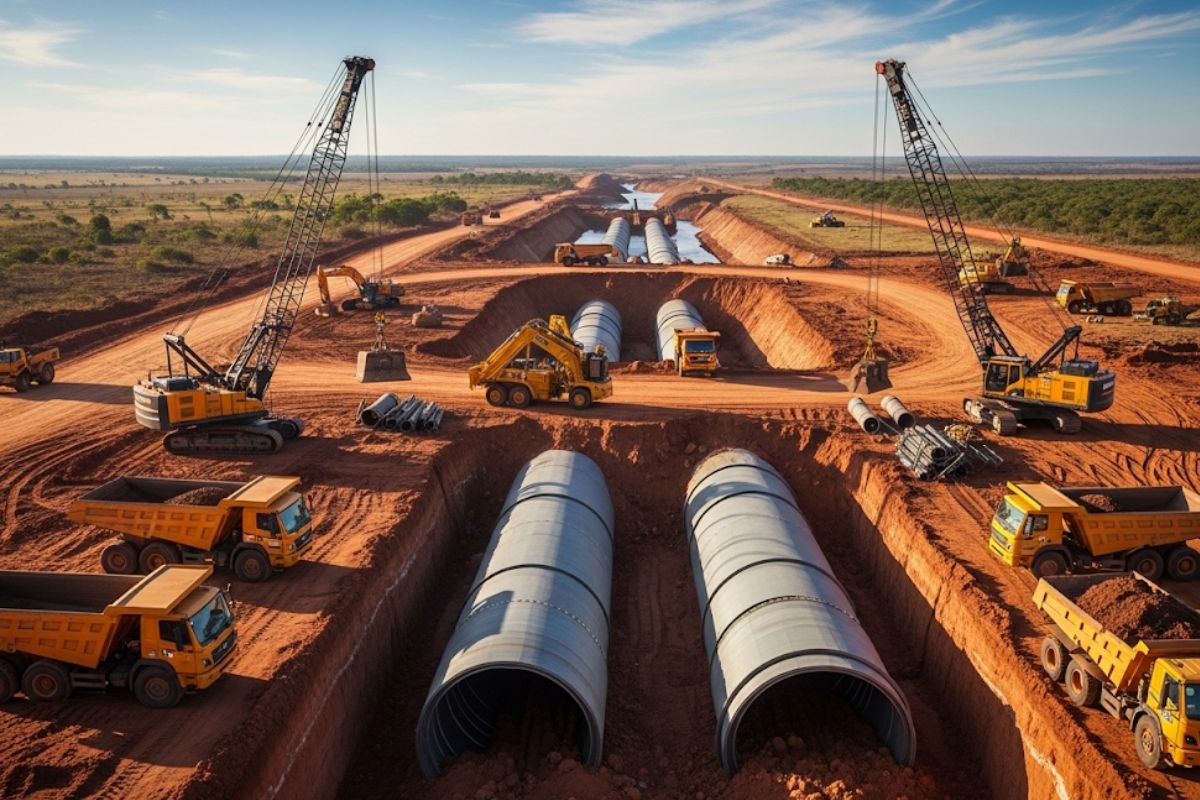 Grande Rio Artificial da Líbia: rede de 4.000 km que leva água do Saara à costa. Entenda sua engenharia, impacto e os desafios de sustentabilidade.