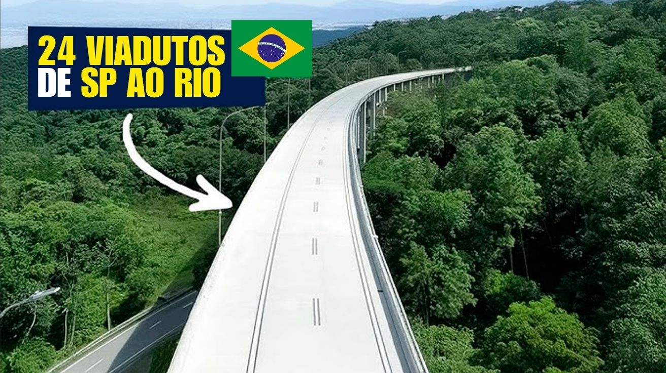 Mais de 23 viadutos na nova Serra das Araras prometem mudar o transporte entre SP e RJ com segurança, tecnologia e bilhões em investimento.