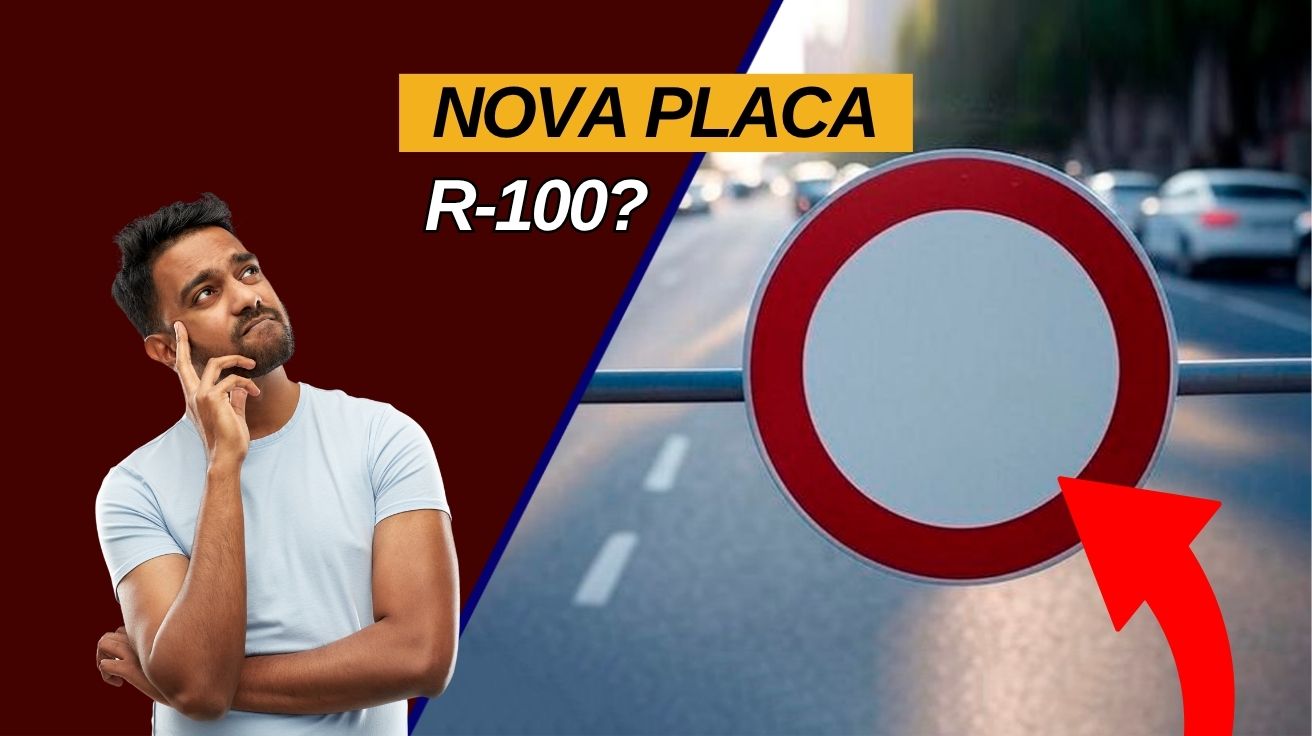Placa misteriosa com círculo vermelho e sem símbolo confunde motoristas. Especialista desmente e expõe verdade sobre o caso que viralizou.