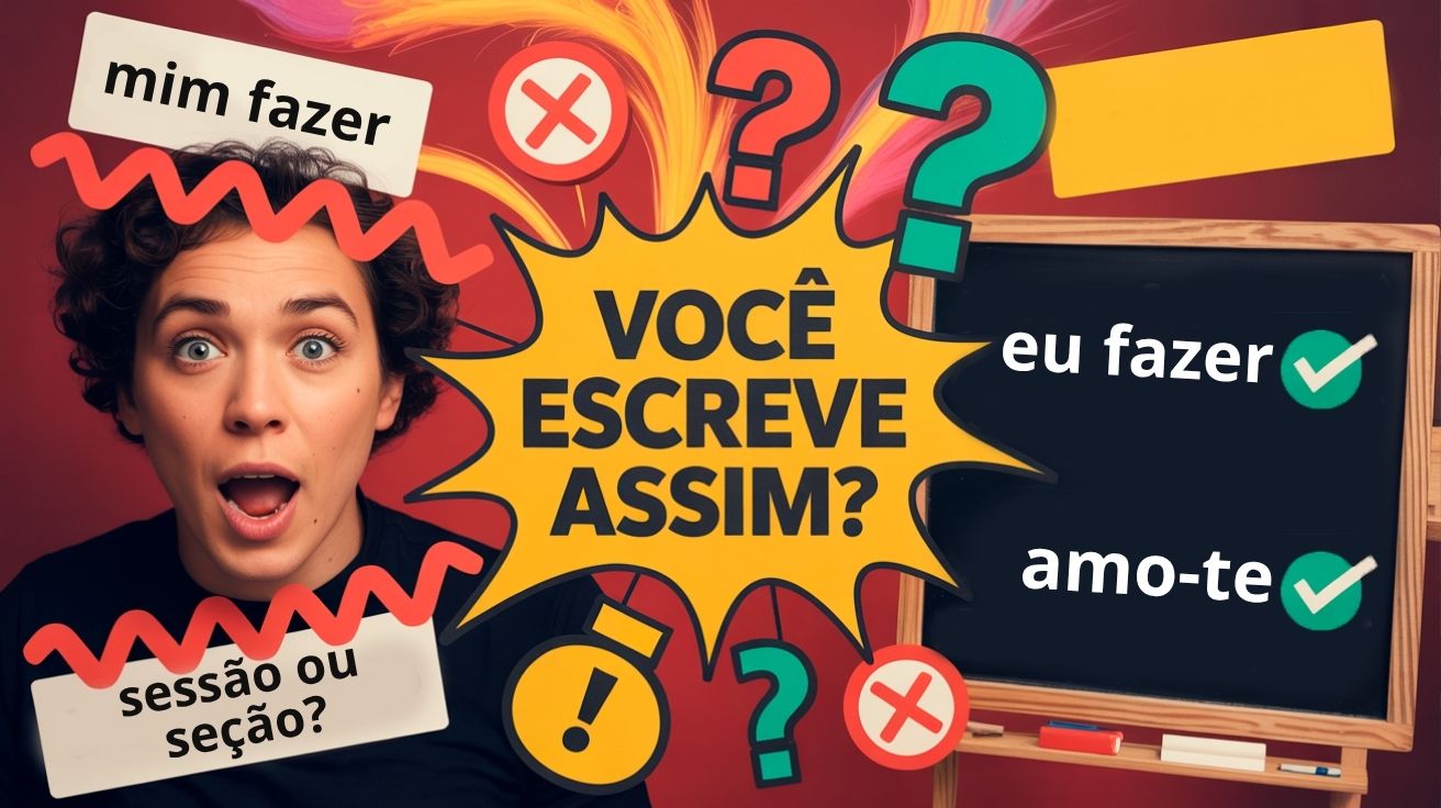 Evite os erros gramaticais mais comuns do português. Veja quais são os 5 equívocos que todo mundo comete sem perceber no dia a dia.