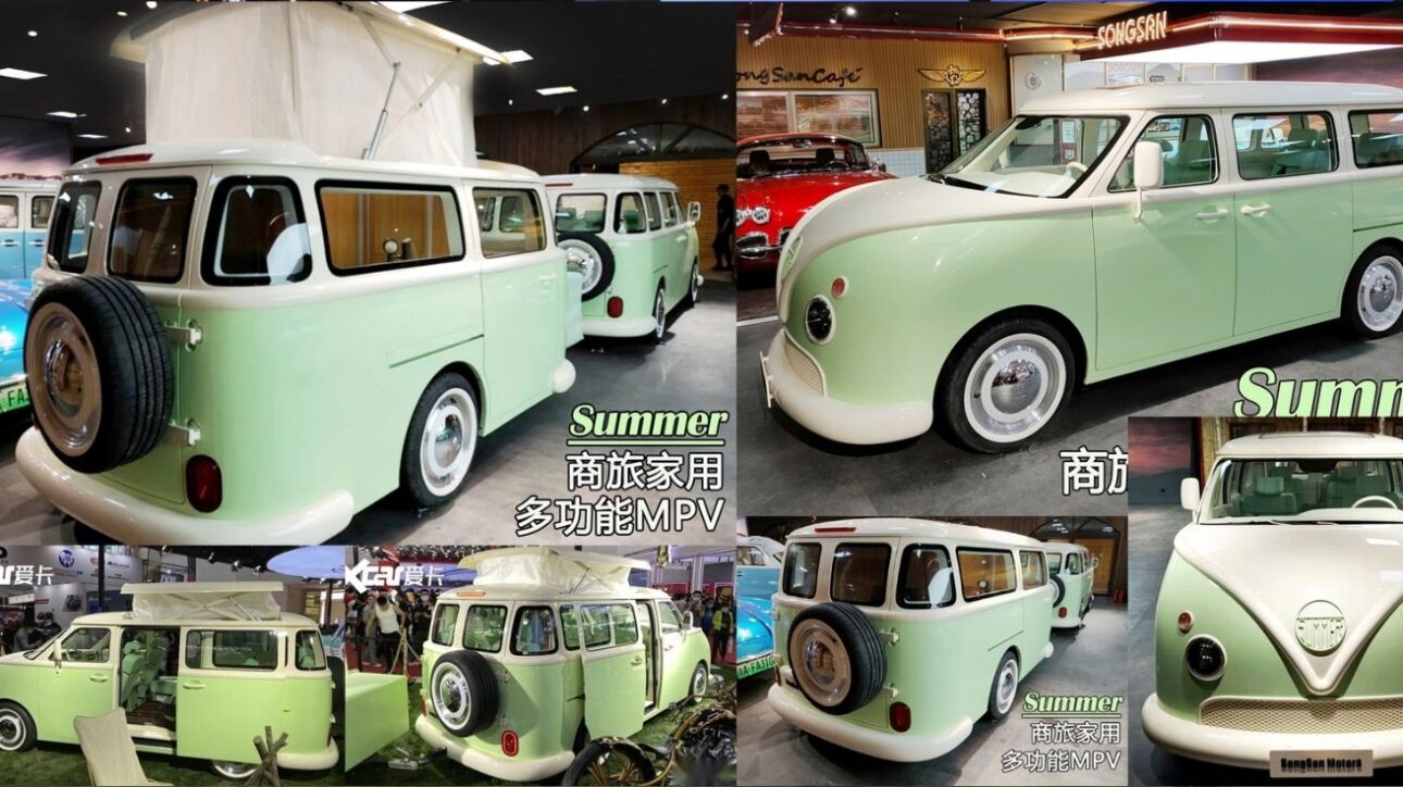 Minivan híbrida Songsan Summer rescata el clásico visual de la Kombi con hasta 1.200 km de autonomía y tecnología moderna para el futuro de la movilidad.