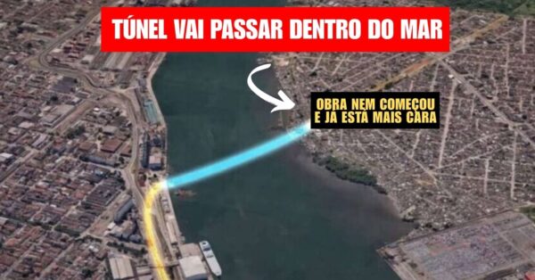 Túnel submerso entre Santos e Guarujá terá investimento de R$ 6,8 bi, promete gerar 9 mil empregos e atrai empresas globais antes do leilão.