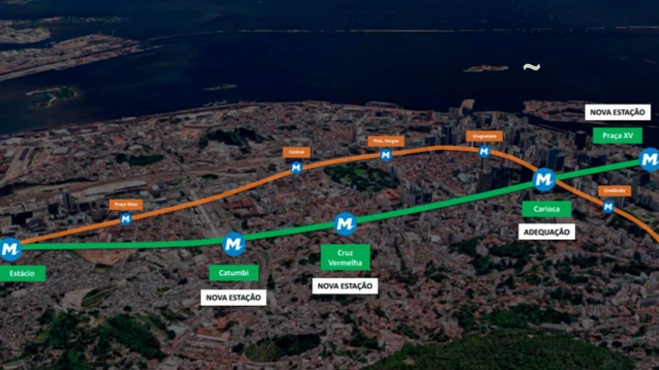 Nueva línea de metro va a ligar Río, Niterói y San Gonçalo por túnel submarino y promete reducir tiempo de viaje en más de una hora. (Imagen: divulgación)