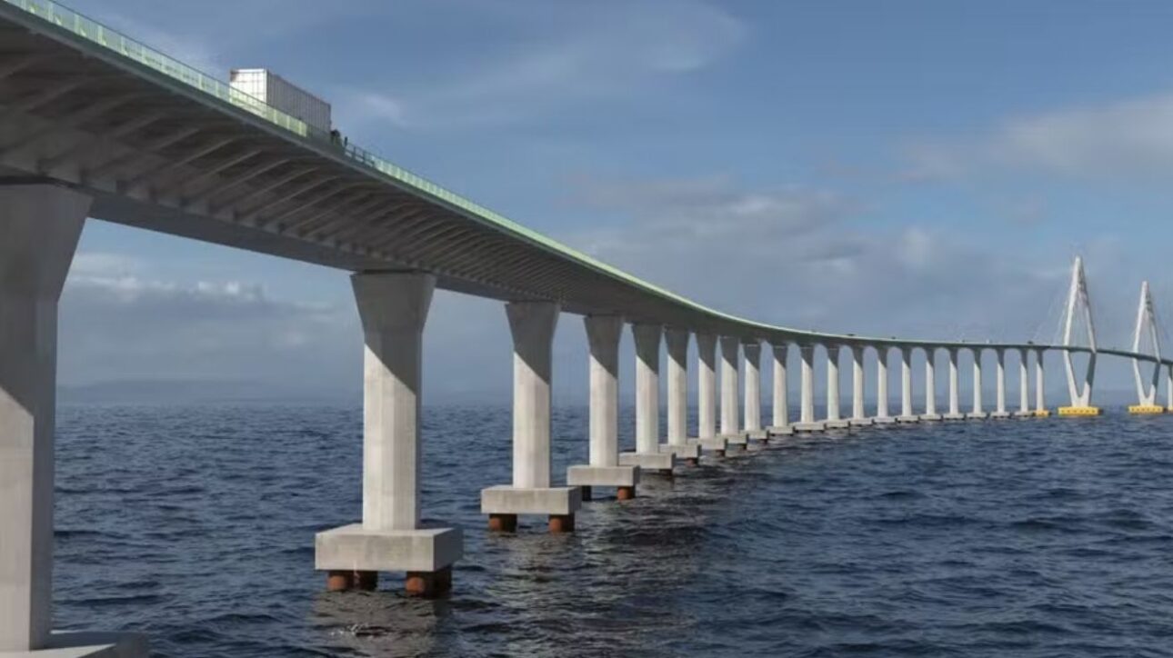 Proyecto de la puente que va a ligar Salvador a la Isla de Itaparica — Foto: Divulgación/Concesionaria Puente Salvador-Itaparica