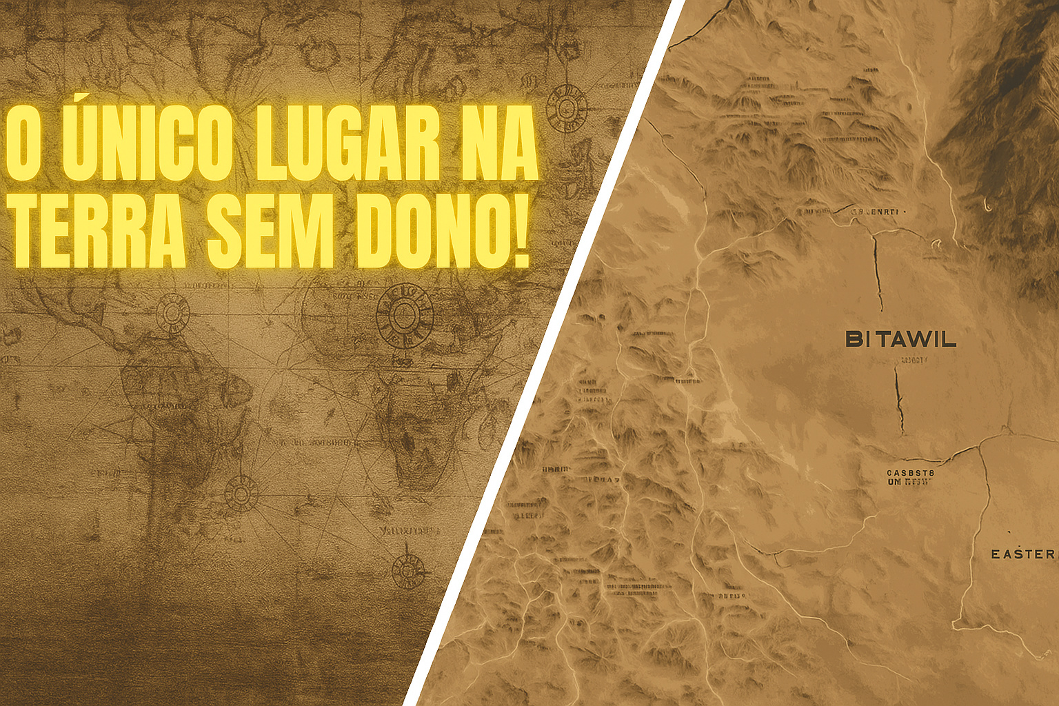 Sem dono, sem bandeira e sem lei: conheça Bir Tawil, a misteriosa faixa de 2.000 metros quadrados entre Egito e Sudão que nenhum dos dois países quer reivindicar