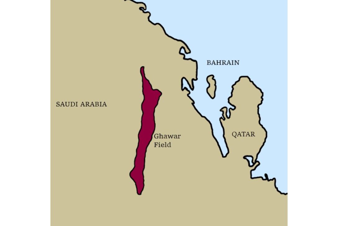La productividad de Ghawar es fruto de una geología casi perfecta. Su principal reservorio es una formación de caliza del período Jurásico con altísima porosidad y permeabilidad, a una profundidad relativamente baja, lo que facilita la extracción.