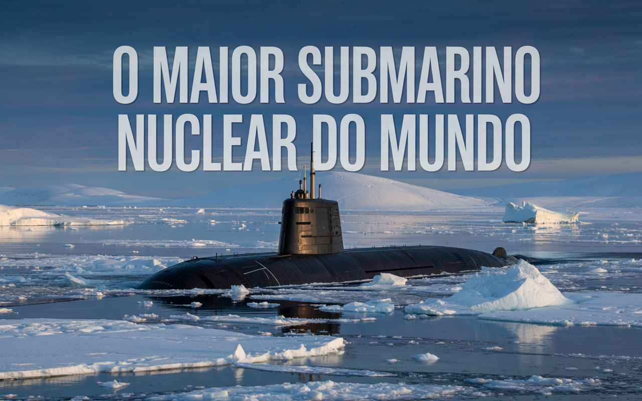 O maior submarino nuclear do mundo - o gigante soviético que patrulhava o Ártico com 20 mísseis a bordo