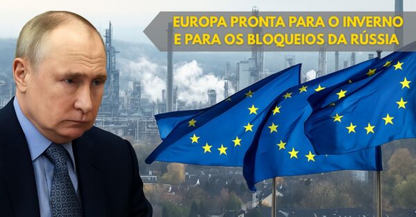 Os 61 bilhões de metros cúbicos de gás natural armazenados em cavernas na Europa para garantir o aquecimento no inverno em caso de guerra ou bloqueio russo