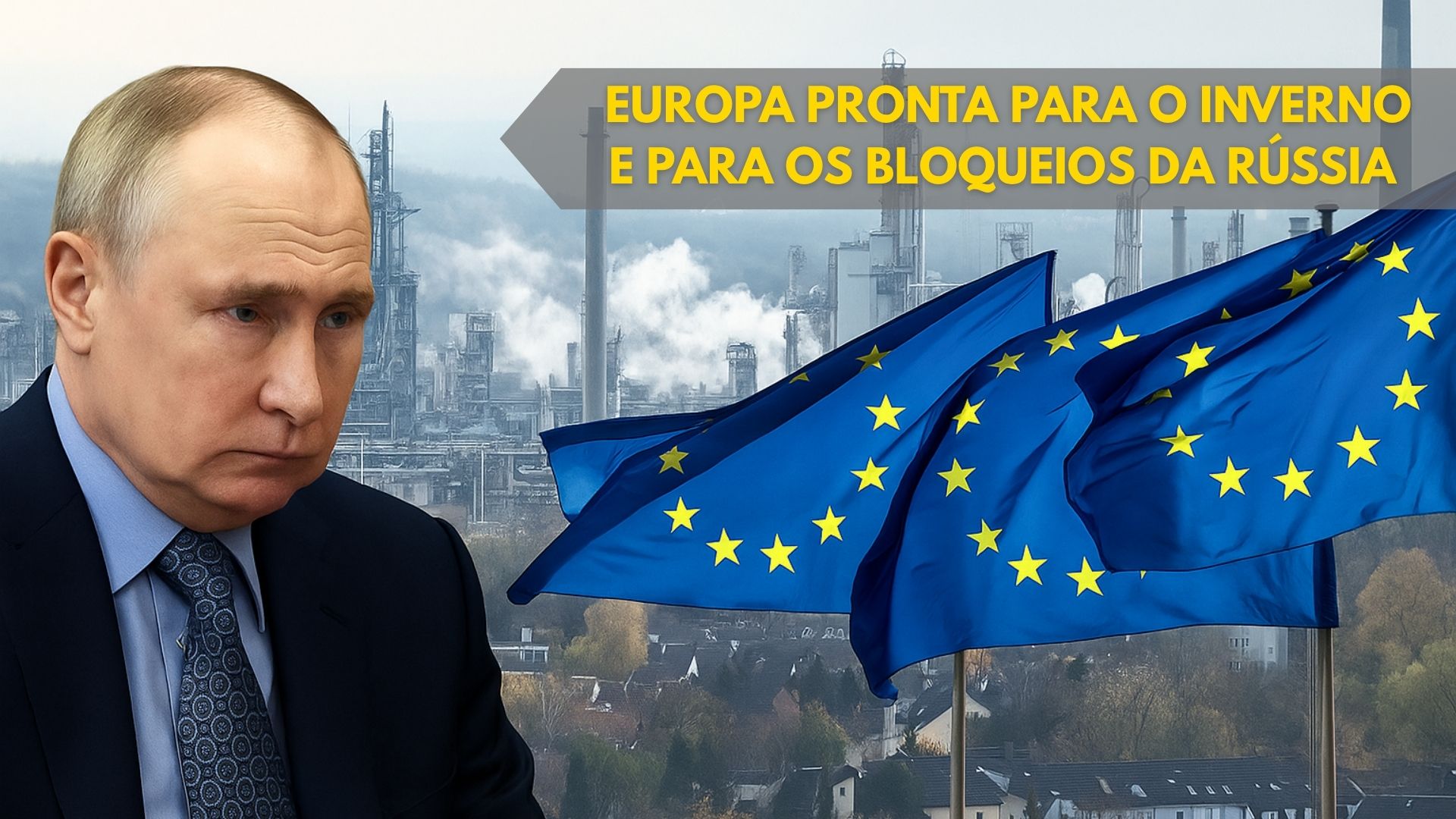 Os 61 bilhões de metros cúbicos de gás natural armazenados em cavernas na Europa para garantir o aquecimento no inverno em caso de guerra ou bloqueio russo