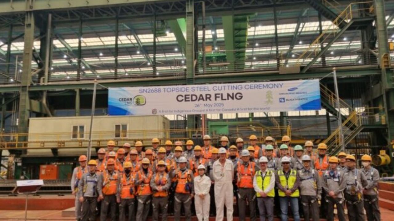 SHI inicia construção de FLNG para projeto pioneiro de GNL no Canadá