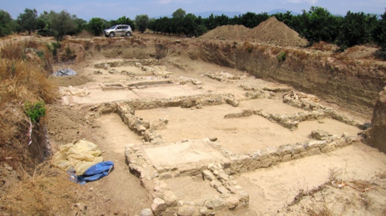 Un edificio de la era helenística, posiblemente usado como tintorería